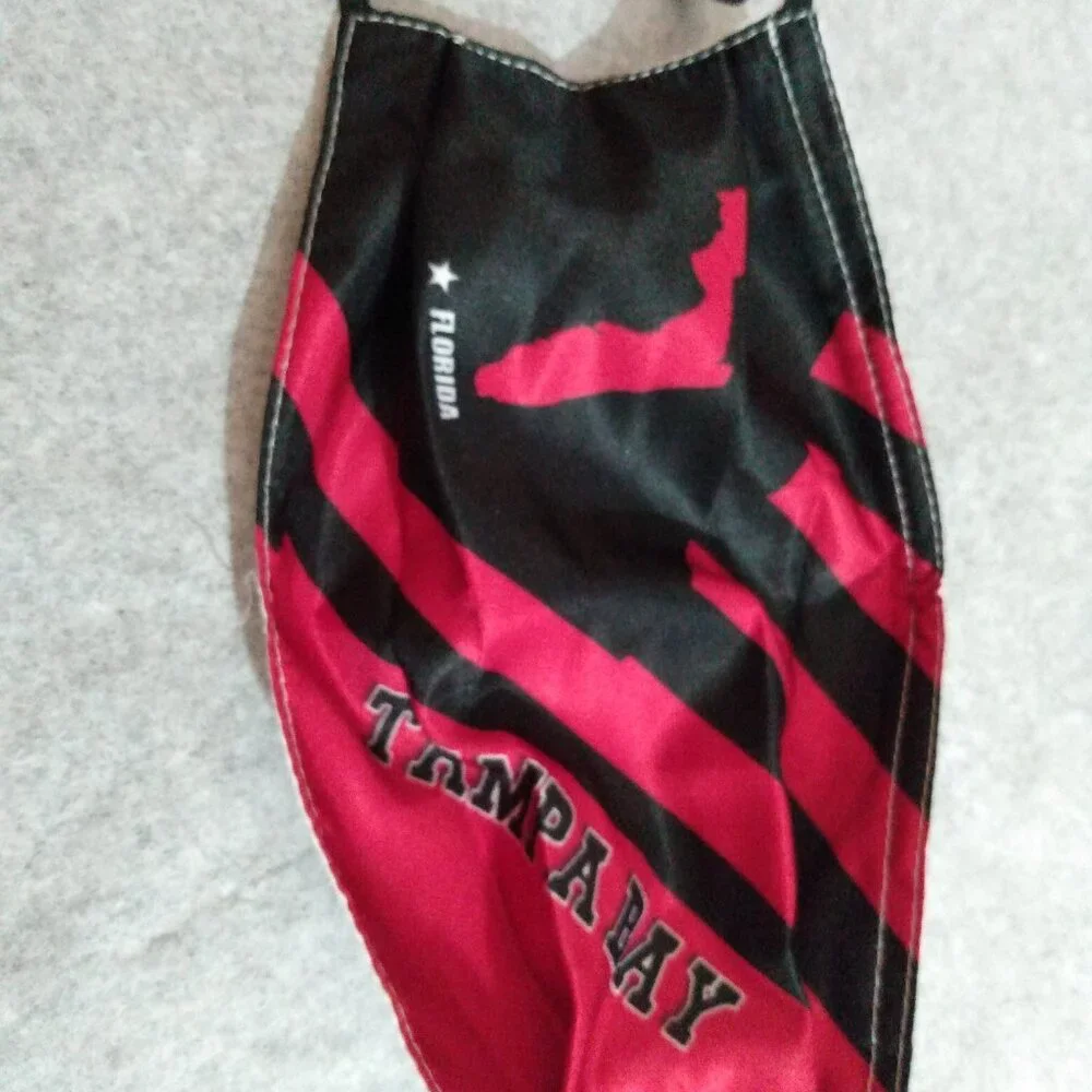 Red and Black Tampa Bay Face Masks Set Football NFL